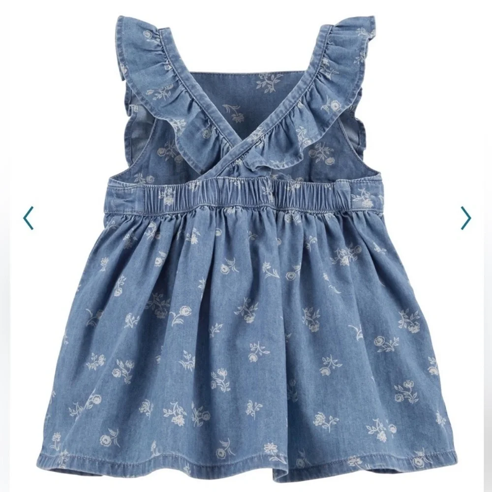 NWT Baby Girl OshKosh B'gosh® Floral Chambray Dress